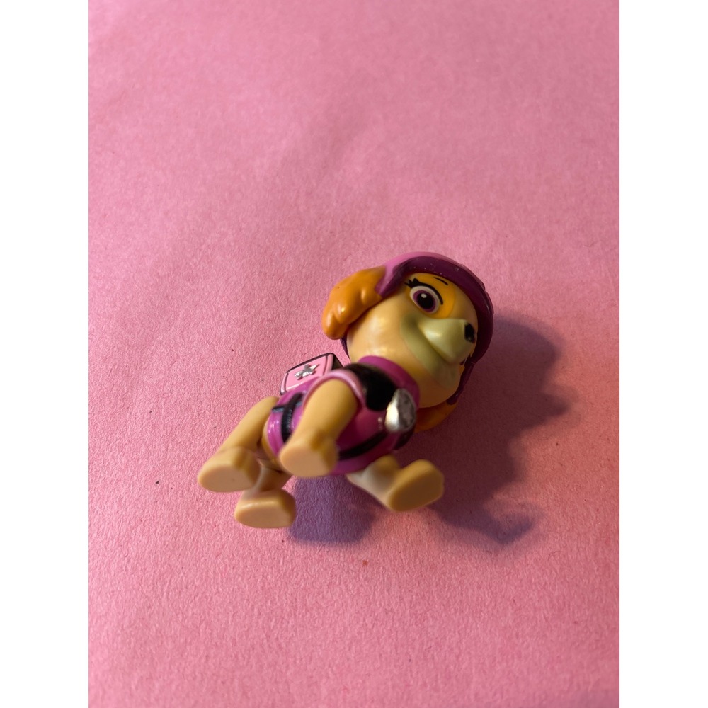 Paw Patrol Skye Mini Figure Kids 1.5in Pink Excellent 91028BMP Helmet Pup Pack